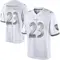 Men's Trenton Simpson Baltimore Ravens Platinum Jersey - Limited White