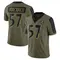 Men's William Kwenkeu Baltimore Ravens 2021 Salute To Service Jersey - Limited Olive