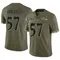 Men's William Kwenkeu Baltimore Ravens 2022 Salute To Service Jersey - Limited Olive