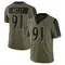 Men's Xavier Kelly Baltimore Ravens 2021 Salute To Service Jersey - Limited Olive