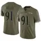 Men's Xavier Kelly Baltimore Ravens 2022 Salute To Service Jersey - Limited Olive