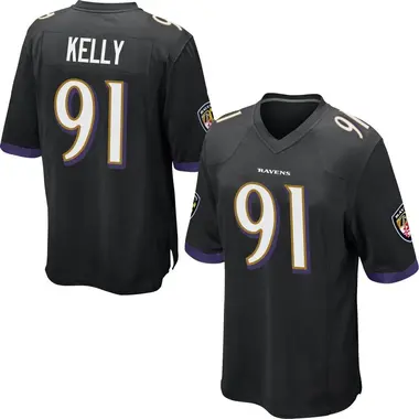 Men's Xavier Kelly Baltimore Ravens Jersey - Game Black