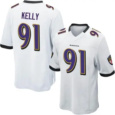 Men's Xavier Kelly Baltimore Ravens Jersey - Game White