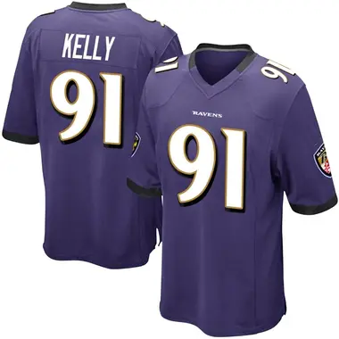 Men's Xavier Kelly Baltimore Ravens Team Color Jersey - Game Purple