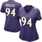 Women's Adedayo Odeleye Baltimore Ravens Team Color Vapor Untouchable Jersey - Limited Purple