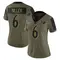 Women's Anthony Miller Baltimore Ravens 2021 Salute To Service Jersey - Limited Olive