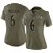 Women's Anthony Miller Baltimore Ravens 2022 Salute To Service Jersey - Limited Olive