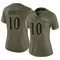 Women's Arthur Maulet Baltimore Ravens 2022 Salute To Service Jersey - Limited Olive