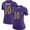 Women's Arthur Maulet Baltimore Ravens Color Rush Jersey - Legend Purple Plus Size