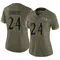 Women's Beau Brade Baltimore Ravens 2022 Salute To Service Jersey - Limited Olive