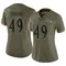 Women's Chris Board Baltimore Ravens 2022 Salute To Service Jersey - Limited Olive