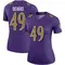 Women's Chris Board Baltimore Ravens Color Rush Jersey - Legend Purple Plus Size