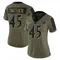 Women's Christian Matthew Baltimore Ravens 2021 Salute To Service Jersey - Limited Olive