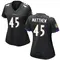 Women's Christian Matthew Baltimore Ravens Jersey - Game Black