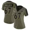 Women's Corey Bullock Baltimore Ravens 2021 Salute To Service Jersey - Limited Olive