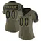 Women's Custom Baltimore Ravens 2021 Salute To Service Jersey - Limited Olive