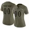 Women's Custom Baltimore Ravens 2022 Salute To Service Jersey - Limited Olive