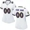 Women's Custom Baltimore Ravens Jersey - Game White