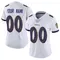 Women's Custom Baltimore Ravens Vapor Untouchable Jersey - Limited White