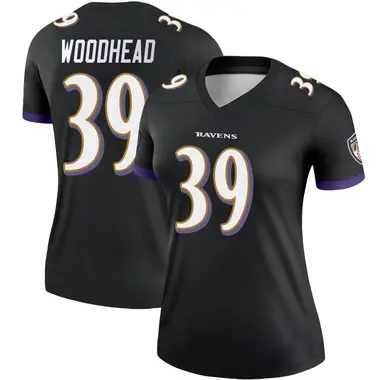 Women's Danny Woodhead Baltimore Ravens Jersey - Legend Black Plus Size