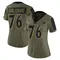 Women's Darrian Dalcourt Baltimore Ravens 2021 Salute To Service Jersey - Limited Olive