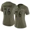 Women's Darrian Dalcourt Baltimore Ravens 2022 Salute To Service Jersey - Limited Olive