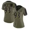 Women's Deadrin Senat Baltimore Ravens 2021 Salute To Service Jersey - Limited Olive