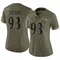 Women's Deadrin Senat Baltimore Ravens 2022 Salute To Service Jersey - Limited Olive