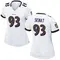 Women's Deadrin Senat Baltimore Ravens Jersey - Game White