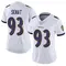 Women's Deadrin Senat Baltimore Ravens Vapor Untouchable Jersey - Limited White