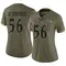 Women's Deion Jennings Baltimore Ravens 2022 Salute To Service Jersey - Limited Olive