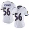 Women's Deion Jennings Baltimore Ravens Vapor Untouchable Jersey - Limited White