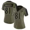 Women's Devontez Walker Baltimore Ravens 2021 Salute To Service Jersey - Limited Olive