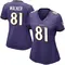 Women's Devontez Walker Baltimore Ravens Team Color Vapor Untouchable Jersey - Limited Purple