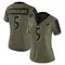 Women's Jalyn Armour-Davis Baltimore Ravens 2021 Salute To Service Jersey - Limited Olive