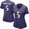 Women's Jalyn Armour-Davis Baltimore Ravens Team Color Vapor Untouchable Jersey - Limited Purple