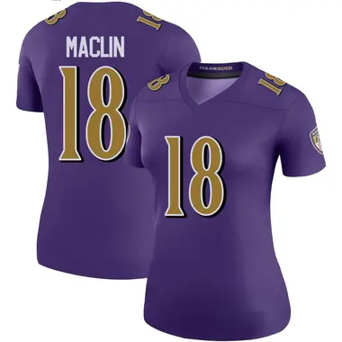 Women's Jeremy Maclin Baltimore Ravens Color Rush Jersey - Legend Purple Plus Size