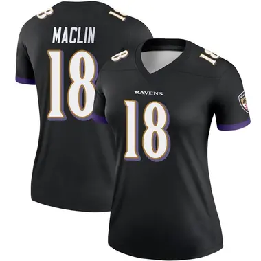 Women's Jeremy Maclin Baltimore Ravens Jersey - Legend Black Plus Size