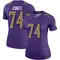 Women's Josh Jones Baltimore Ravens Color Rush Jersey - Legend Purple Plus Size