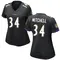 Women's Keaton Mitchell Baltimore Ravens Jersey - Game Black