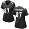 Women's Keith Kirkwood Baltimore Ravens Jersey - Game Black