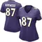 Women's Keith Kirkwood Baltimore Ravens Team Color Vapor Untouchable Jersey - Limited Purple