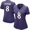 Women's Lamar Jackson Baltimore Ravens Team Color Vapor Untouchable Jersey - Limited Purple