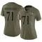 Women's Malaesala Aumavae-Laulu Baltimore Ravens 2022 Salute To Service Jersey - Limited Olive