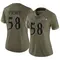 Women's Michael Pierce Baltimore Ravens 2022 Salute To Service Jersey - Limited Olive