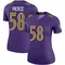 Women's Michael Pierce Baltimore Ravens Color Rush Jersey - Legend Purple Plus Size