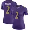 Women's Nate Wiggins Baltimore Ravens Color Rush Jersey - Legend Purple Plus Size