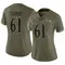 Women's Nick Samac Baltimore Ravens 2022 Salute To Service Jersey - Limited Olive