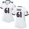 Women's Nick Samac Baltimore Ravens Jersey - Game White