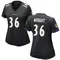 Women's Owen Wright Baltimore Ravens Jersey - Game Black